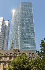 Fototapeta na wymiar Skyscrapers of Frankfurt am Main
