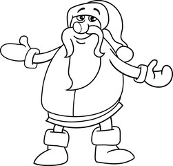 santa claus coloring page