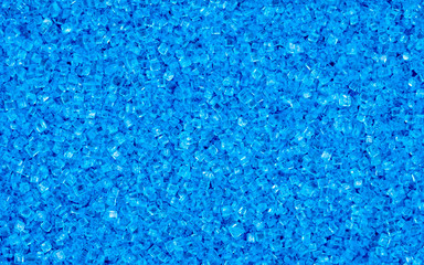 Fototapeta na wymiar Zuckerdekor- blaue Kristalle