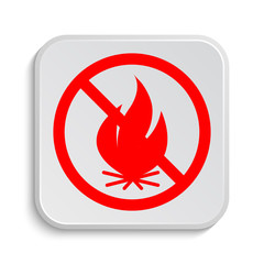 Fire forbidden icon