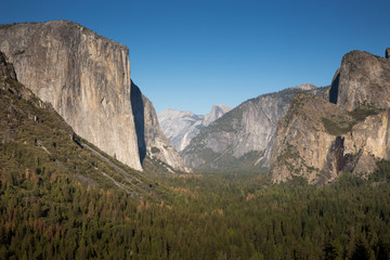 Obraz premium Tunnel View, Yosemite National Park, Mariposa County, California, USA