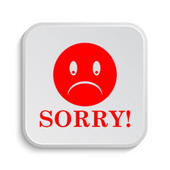 Fototapeta premium Sorry icon