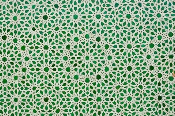 Obraz premium green moroccan tiles