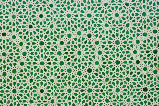 green moroccan tiles