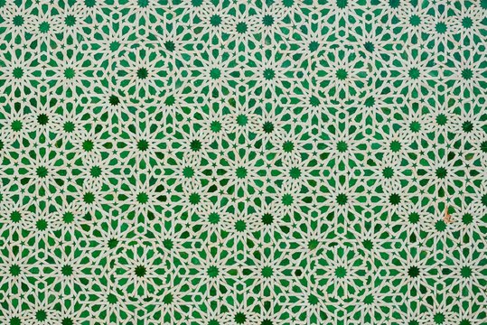 green moroccan tiles