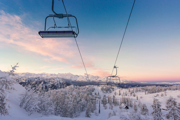 Ski center of Vogel-Slovenia