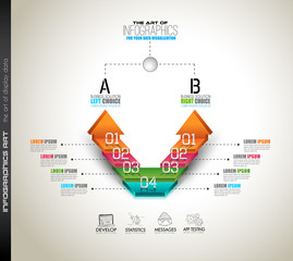Clean Infographic Layout Template for data and information analysis
