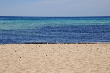 Fototapeta na wymiar Le spiagge del Salento, Punta Prosciutto - Puglia