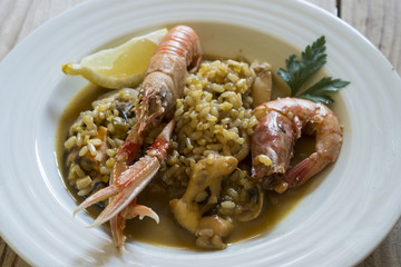 Traditional spanish food, paella