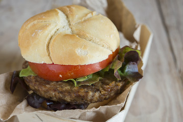 Vegeburguer Seitan and shiitake