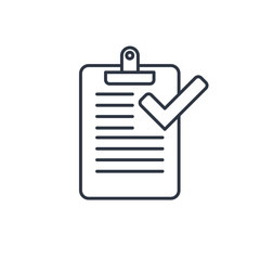 Clipboard with checklist icon