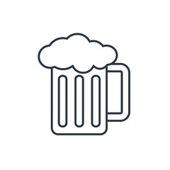 Glass of beer icon