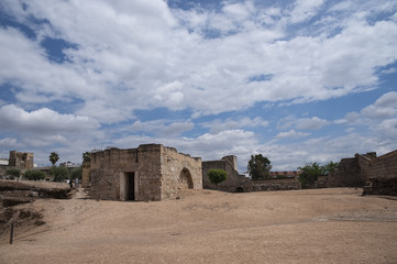 zona monumental del alcazaba de Mérida, España