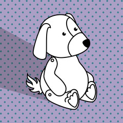 Baby toys white cartoon icon
