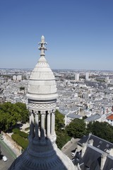 Paysage urbain à Paris, vue depuis le Sacré Cœur	