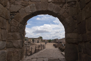 zona monumental del alcazaba de M&eacute;rida, Espa&ntilde;a