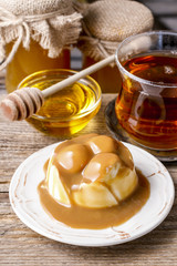 Panna cotta italian dessert