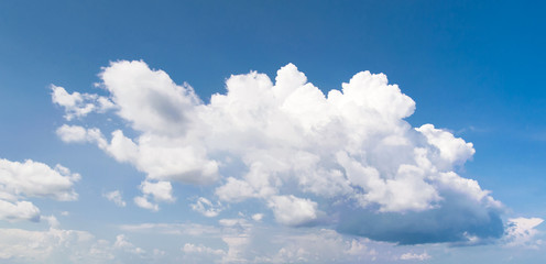 White cloud on blue sky