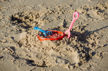 Kid plastic sand toy