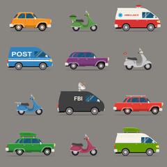 Transportation and Automotive Symbol Vector