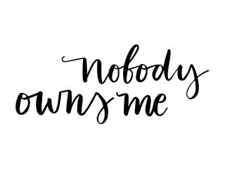 Hand drawn vector lettering. Motivating poster.