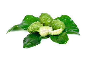 Exotic Fruit - Noni on white background