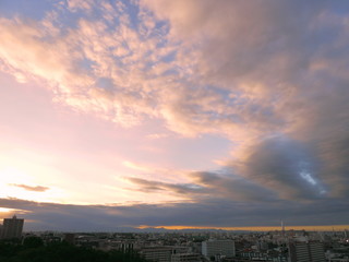 台風一過の空