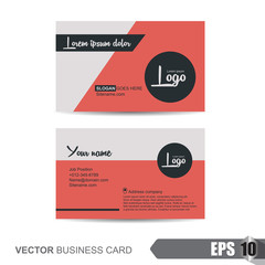 business card template,Vector illustration