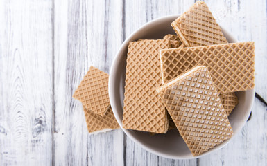 Portion of crispy Vanilla Waffles