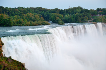 Niagara Falls closeup at dusk