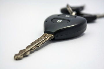 Car key isolated on white background