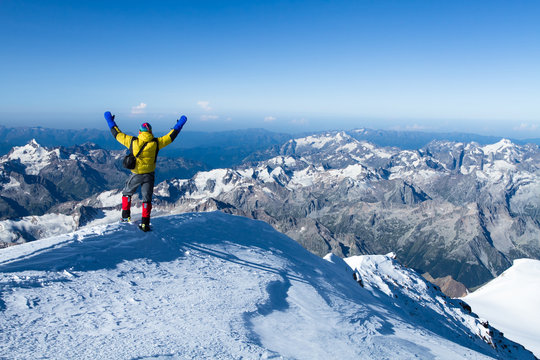 On top of Mount Elbrus