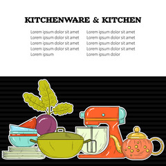 Kitchen utensils and cookware
