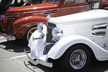 vintage car front end