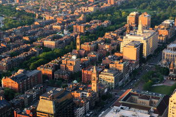 Fototapeta na wymiar Urban city aerial view