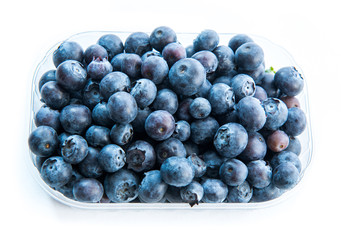 Blueberry in a plastic pack