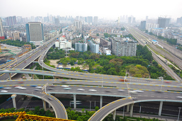 Fototapeta premium City viaduct bridge road landscape