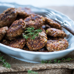Sesambratlinge, vegan 
