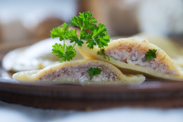 Ravioli mit Steinpilzfüllung,vegan