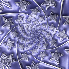 Optical illusion leather tile