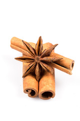 Stars anise and Cinnamon