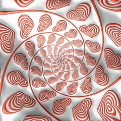 Optical illusion leather tile