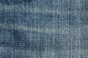 Naklejka premium Blue Jeans Fabric Textile Background Texture