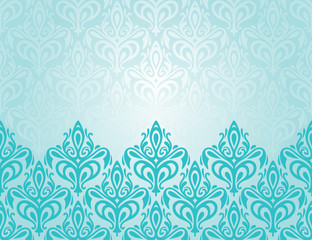 Turquoise decorative retro decorative holiday background design