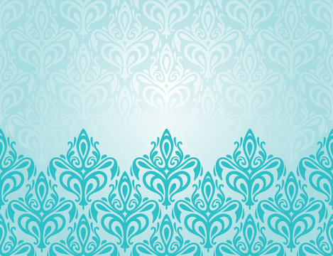 Turquoise decorative retro decorative holiday background design
