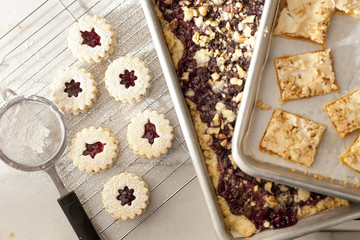 Trays of Holiday Cookies and Bars