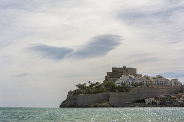 The castle of Peñiscola, in Spain. 