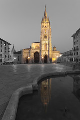 Fototapeta na wymiar Cathedral of Oviedo, Asturias, Spain