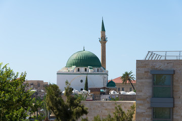 Fototapeta na wymiar Al-Jazzar Mosque in Akko