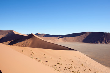 Fototapeta na wymiar Deserto della Namibia, dune rosse